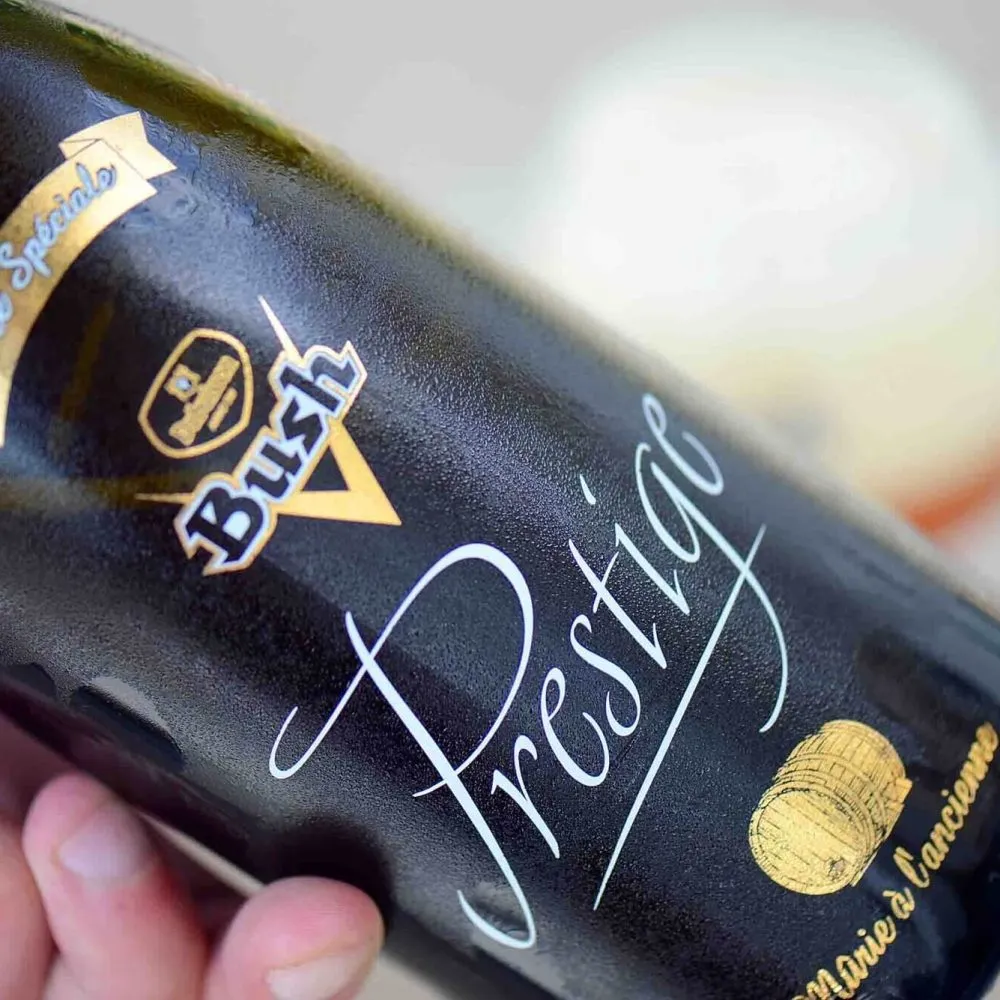 Cerveza belga premium madurada en barrica, parte de la experiencia Belbier Prestige