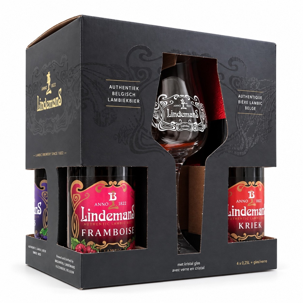 Pack Lindemans — Framboise, Kriek y Cassis