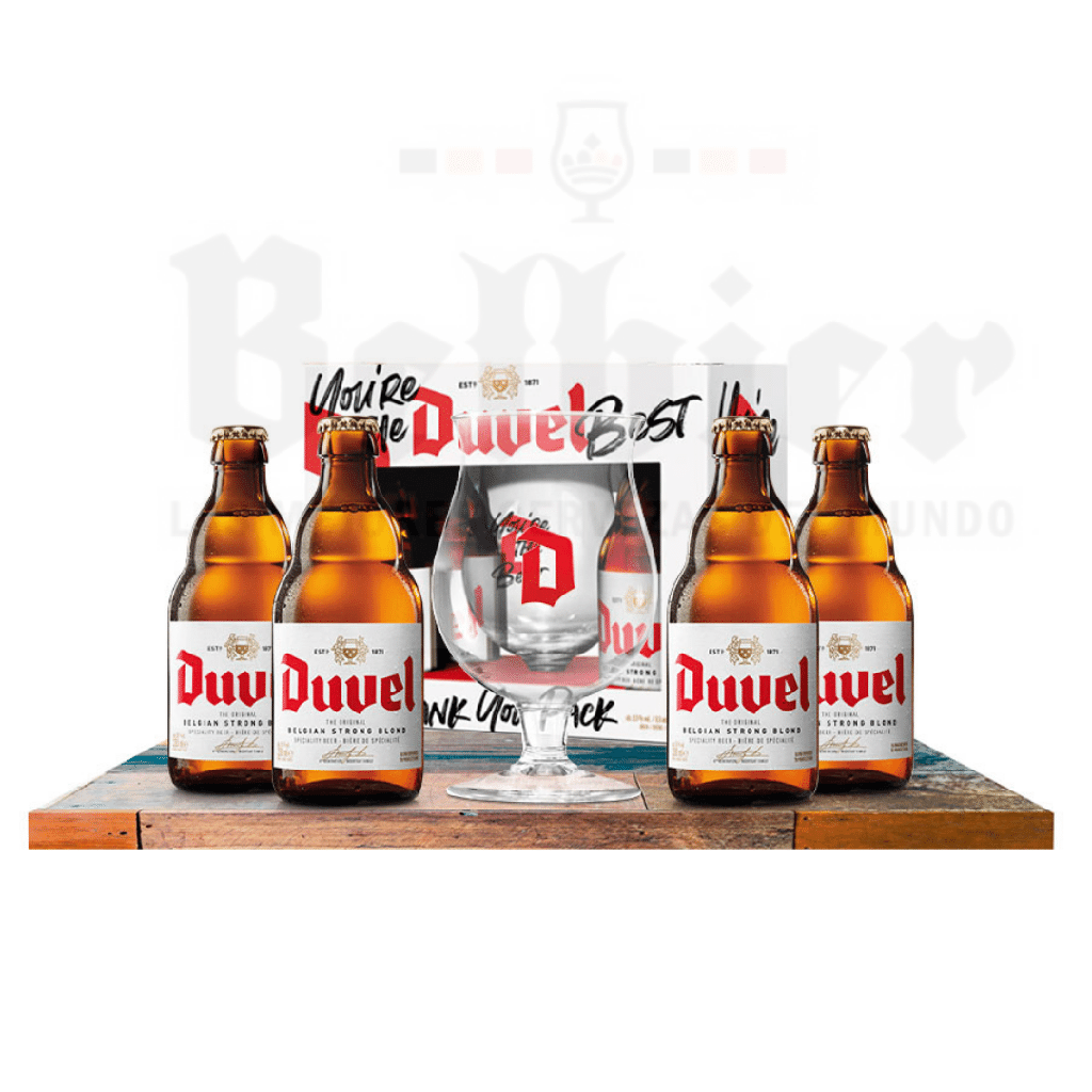 Pack Duvel (4 + Vaso)