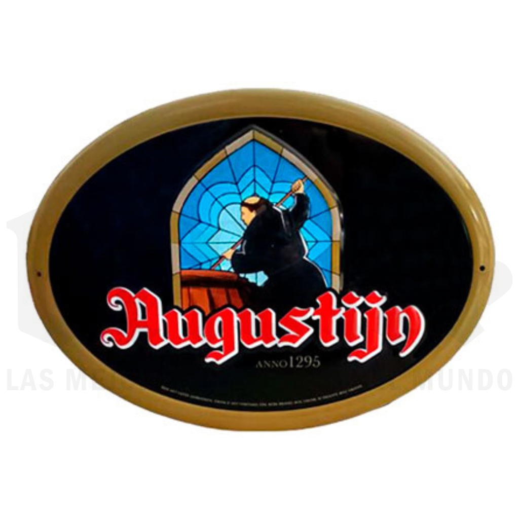 Cartel metálico Augustijn ovalado