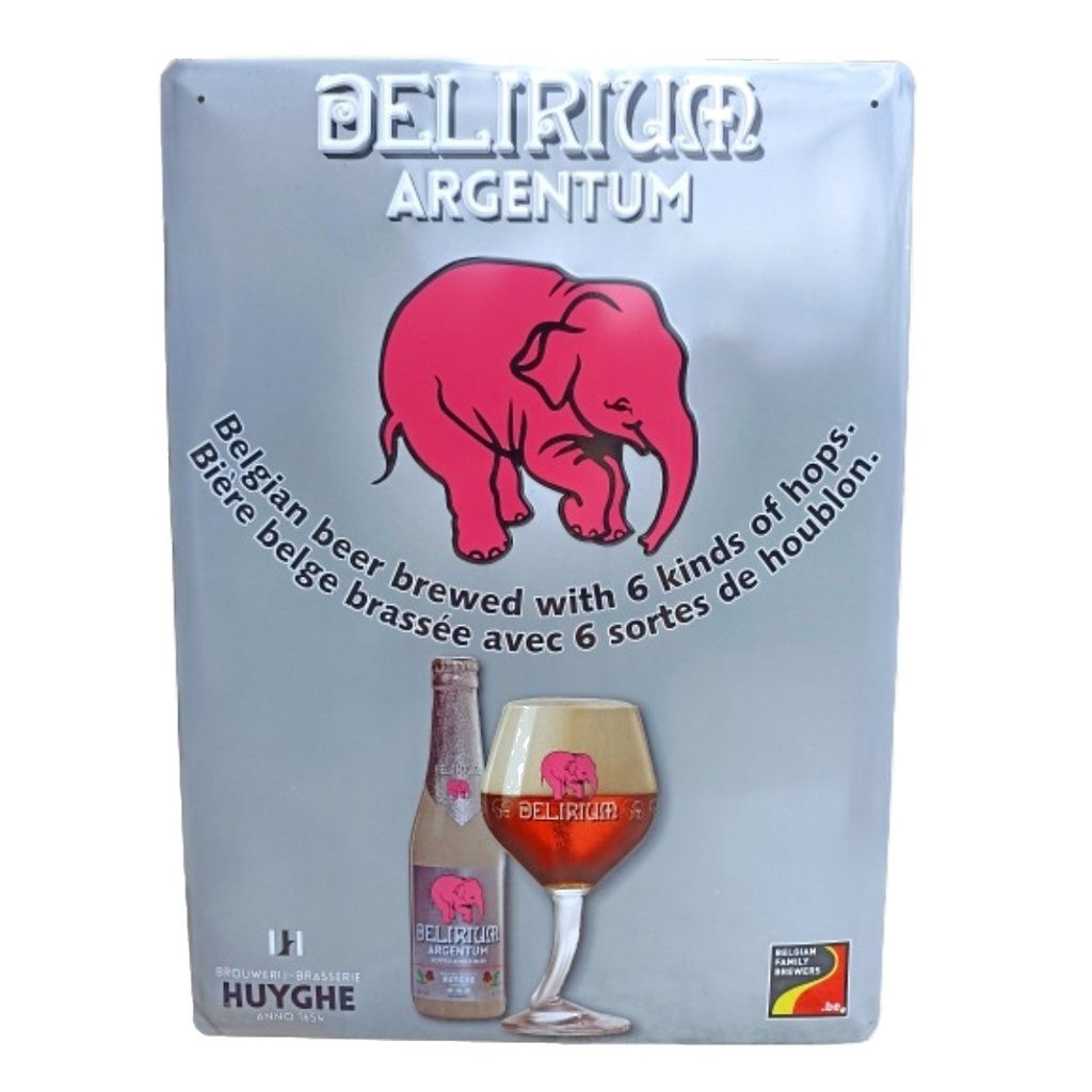 Cartel metálico Delirium Argentun