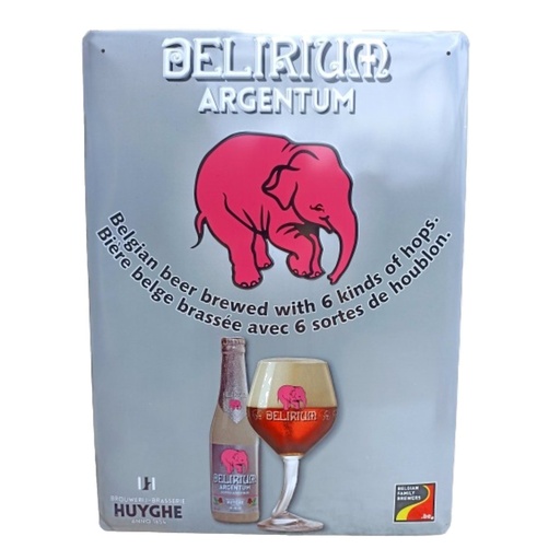Cartel metálico Delirium Argentun