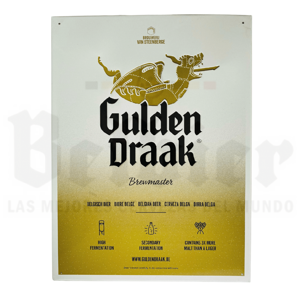 Cartel metálico Gulden Draak Brewmaster