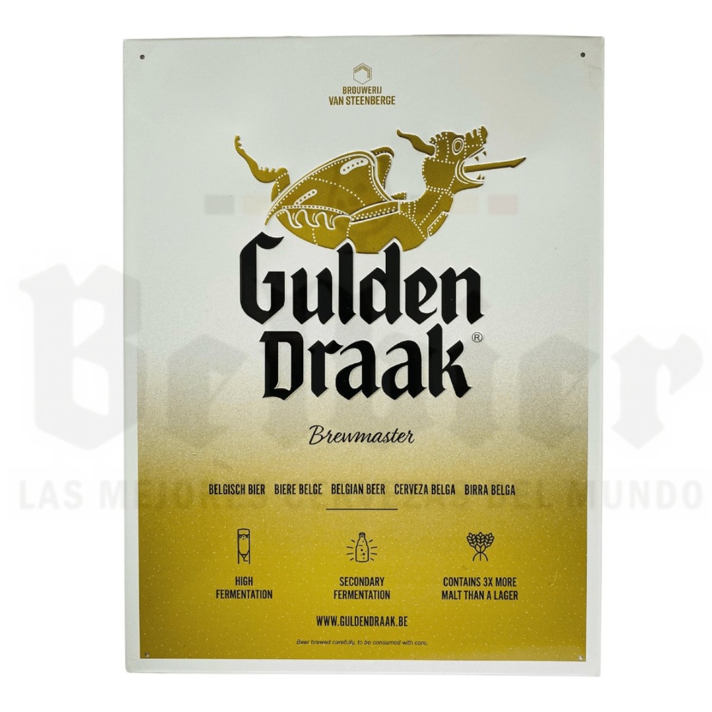 Cartel metálico Gulden Draak Brewmaster