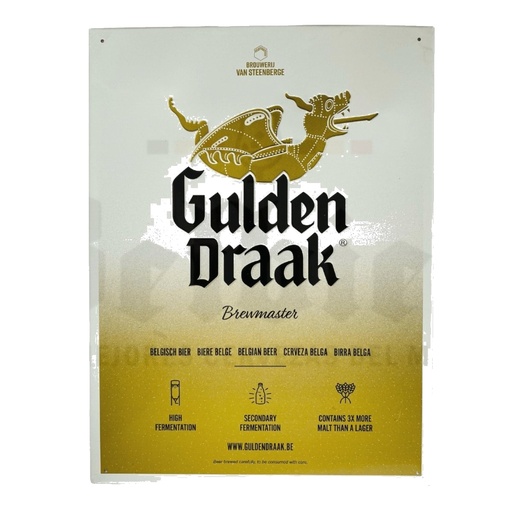 Cartel metálico Gulden Draak Brewmaster