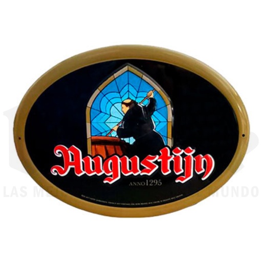 Cartel metálico Augustijn ovalado
