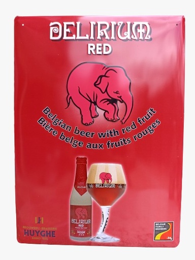 Cartel metálico Delirium Red