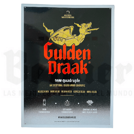Cartel metálico Gulden Draak 9000